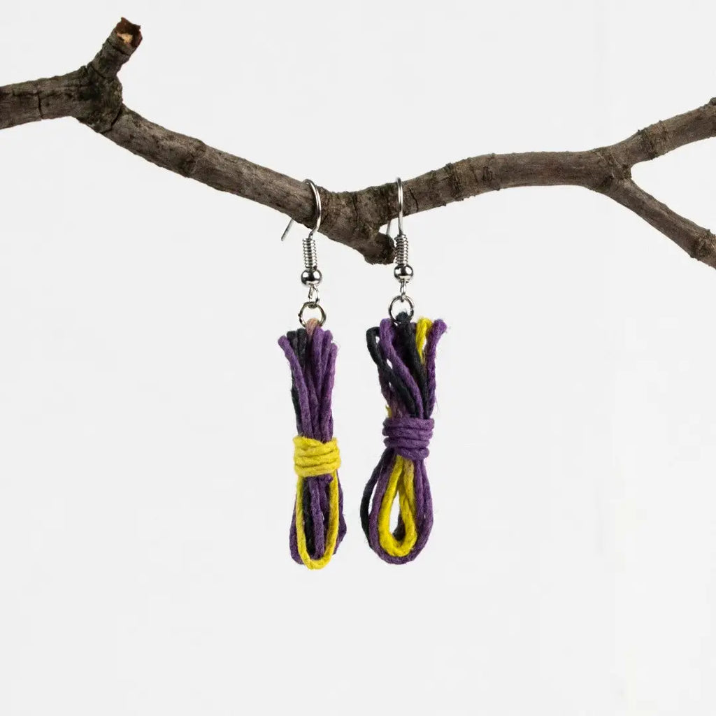 Agreeable Agony Bondage Rope Inspired Earrings