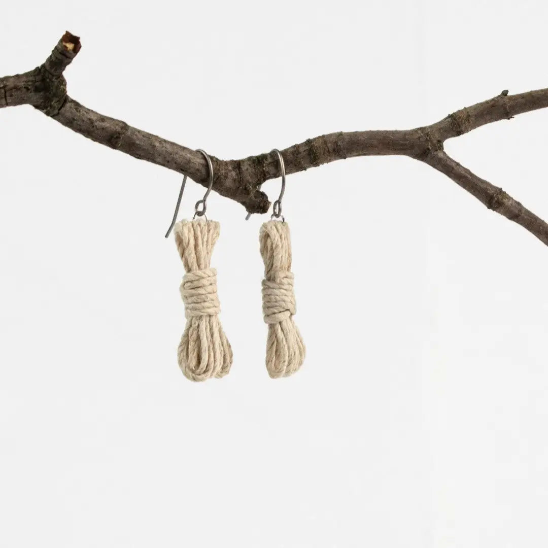 Agreeable Agony Bondage Rope Inspired Earrings