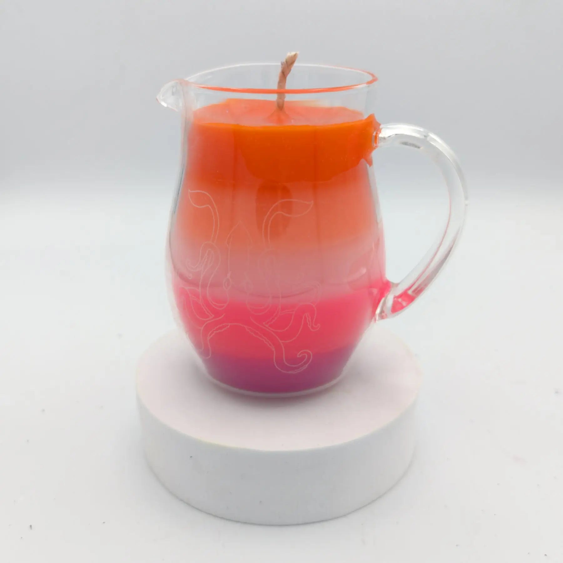 Agreeable Agony Pride Flag Wax Play Candle - Low Temp Pitcher Jar - 14 Designs Sunset Lesbian