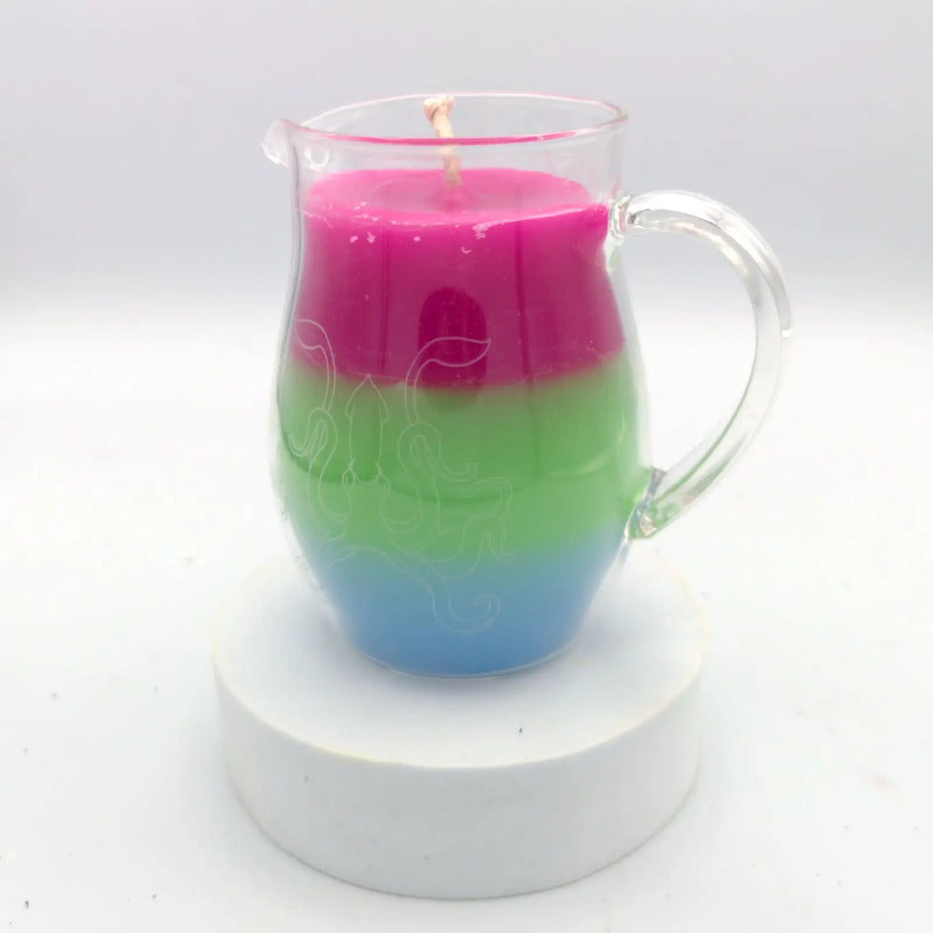 Agreeable Agony Pride Flag Wax Play Candle - Low Temp Pitcher Jar - 14 Designs Polysexual