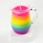 Agreeable Agony Pride Flag Wax Play Candle - Low Temp Pitcher Jar - 14 Designs UV Reactive 6 Color Rainbow (100% UV)