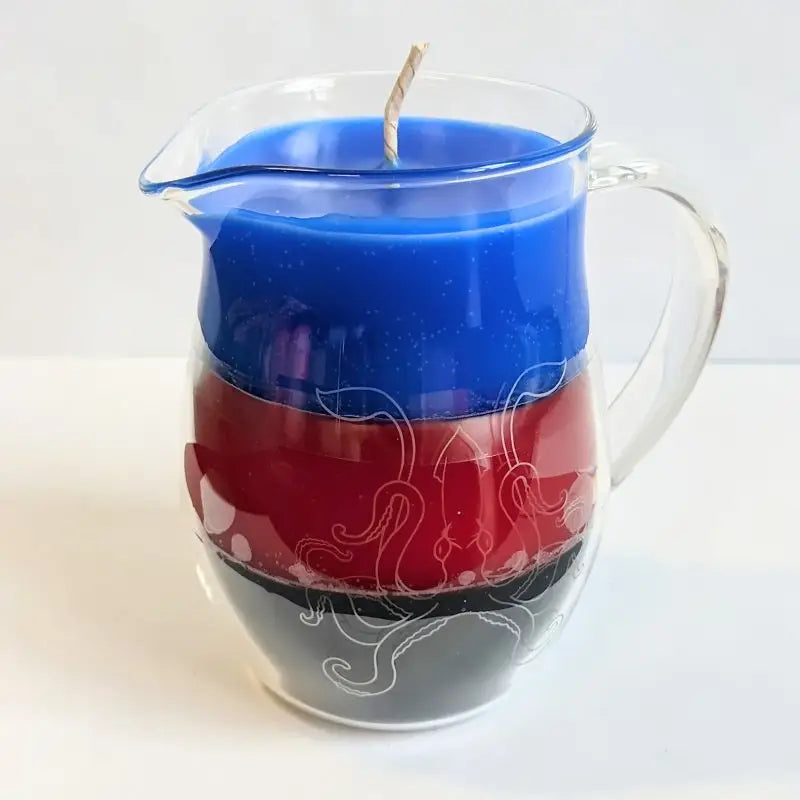 Agreeable Agony Pride Flag Wax Play Candle - Low Temp Pitcher Jar - 14 Designs Old Polyam