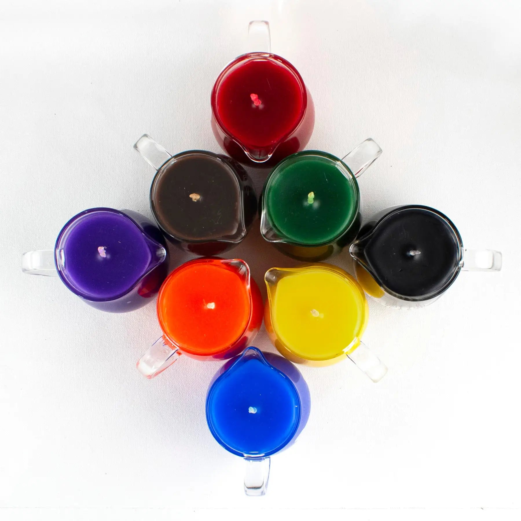 Agreeable Agony Pride Rainbow Wax Play Candle Sets | Low-Temp Pitcher Candles Inclusive (Philly) Set (8pcs)