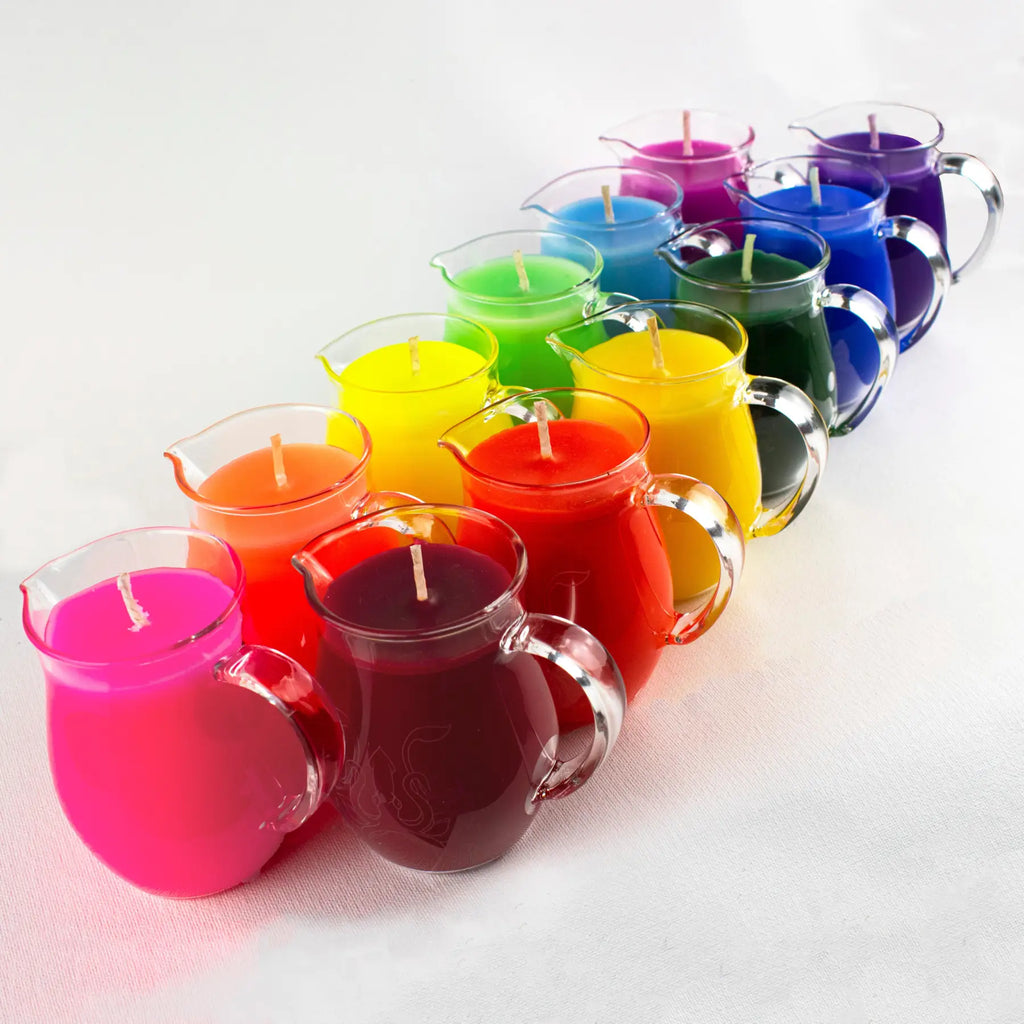 Agreeable Agony Pride Rainbow Wax Play Candle Sets | Low-Temp Pitcher Candles Double (Regular & UV) (12pcs)