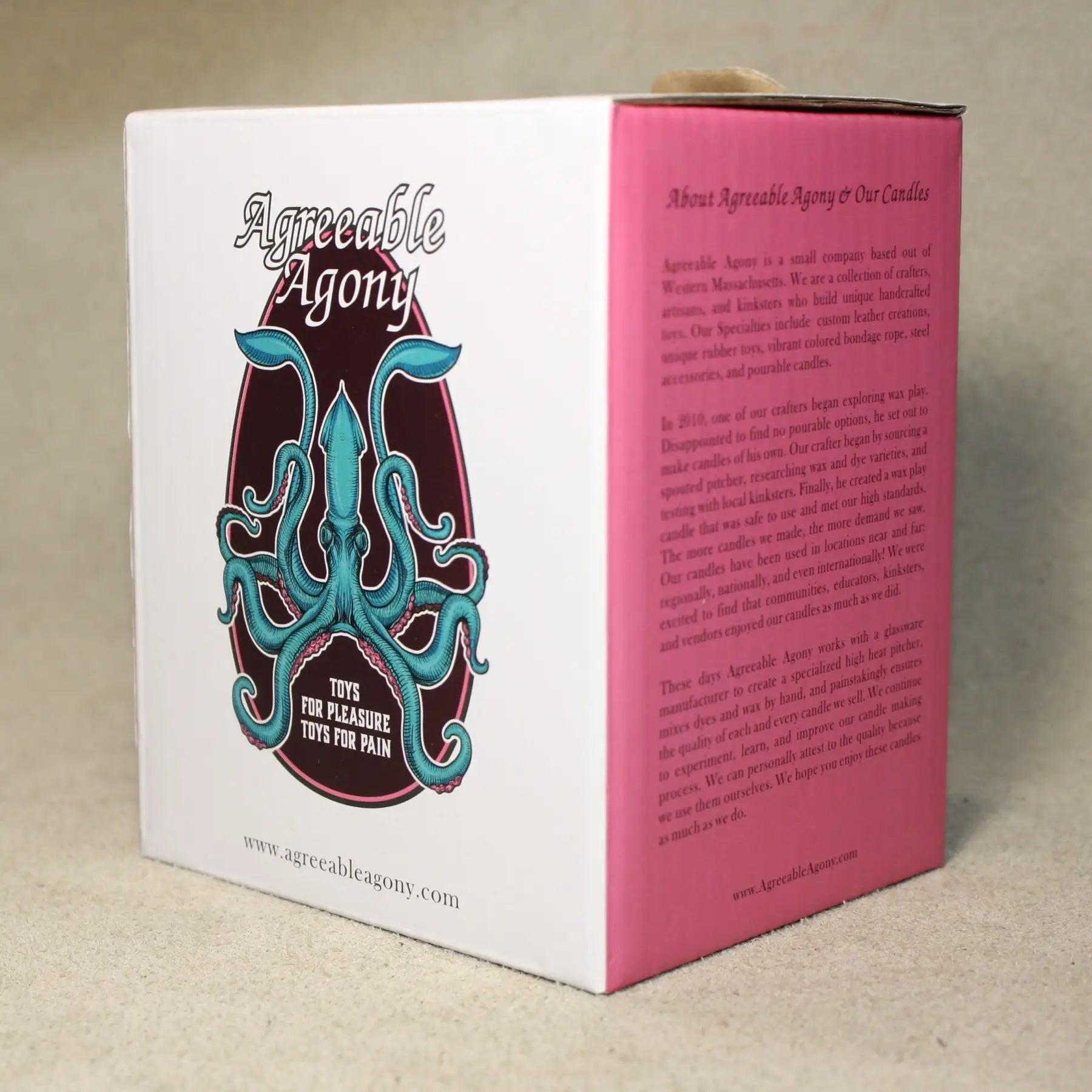 Agreeable Agony Rainbow in a Jar Low Temp Wax Play Candle - Unscented Pitcher