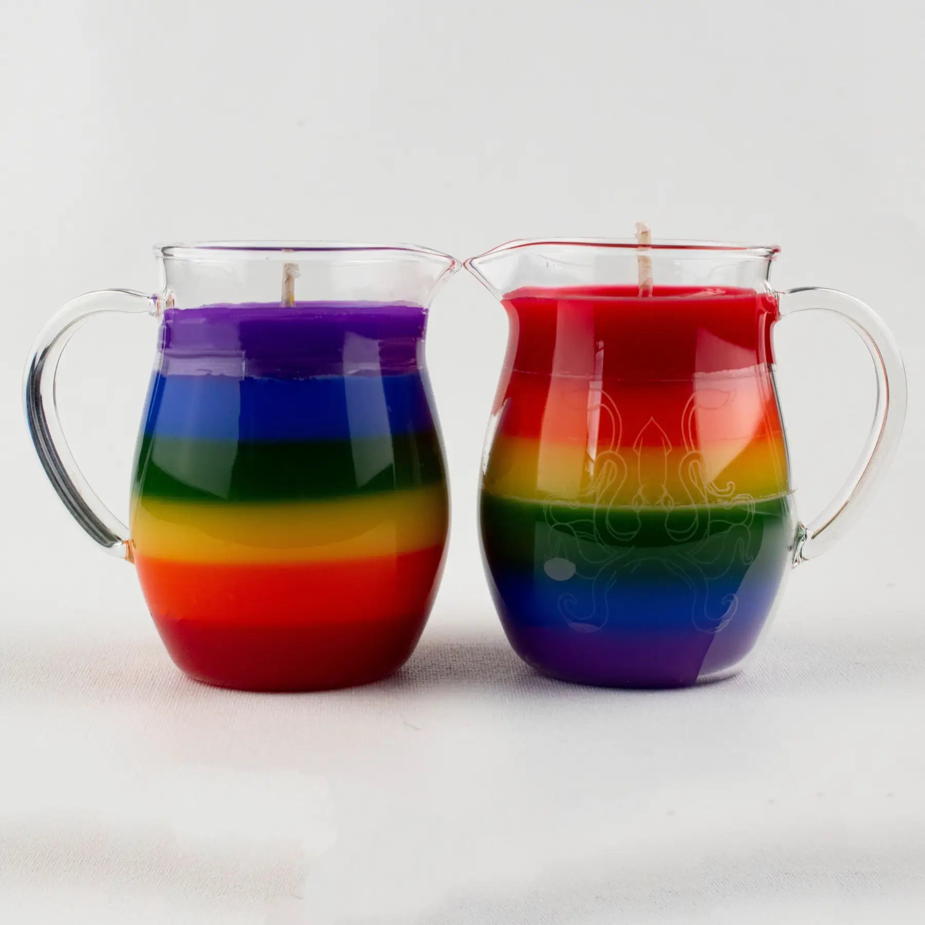 Agreeable Agony Rainbow in a Jar Low Temp Wax Play Candle - Unscented Pitcher