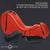 XR Brands® Master Series® Detachable Kinky Couch Sex Chaise with Love Pillows Red - Rolik®