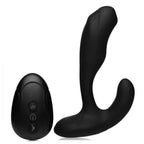 Alpha - Pro™ 7X Bendable Prostate Stimulator With Stroking Bead - Black - Anal Probe