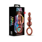 Anal Adventures Matrix Beaded Loop Plug - Copper - Butt