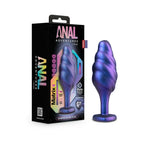 Anal Adventures Matrix Bumped Bling Plug - Purple - Butt