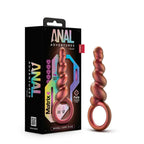 Anal Adventures Matrix Spiral Loop Plug - Copper - Butt
