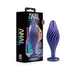 Anal Adventures Matrix Swirling Bling Plug - Purple - Butt