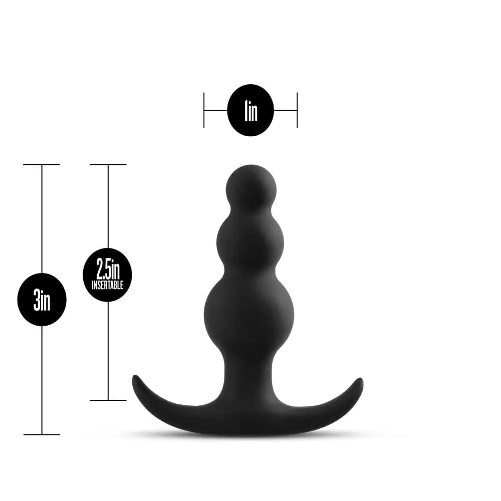 Anal Adventures Platinum Beaded Butt Plug - Rolik®