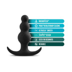 Anal Adventures Platinum Beaded Butt Plug - Rolik®