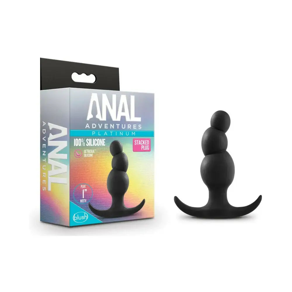 Anal Adventures Platinum Stacked Butt Plug - Rolik®