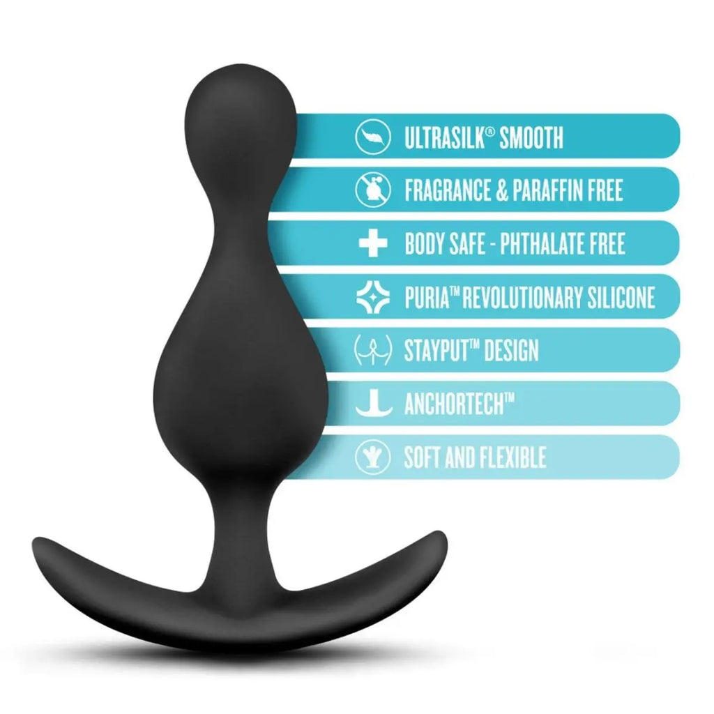 Anal Adventures Platinum Wave Butt Plug - Rolik®