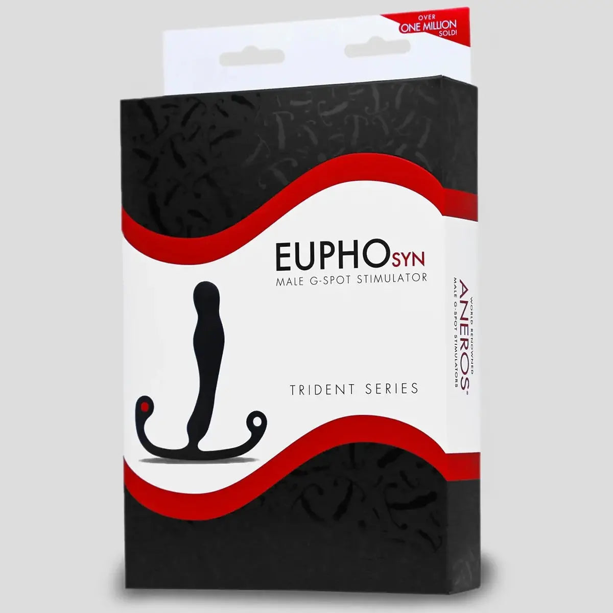 Aneros® Aneros Eupho Syn Trident Prostate Massager - Slim Silicone Hands-Free P-Spot Toy Black
