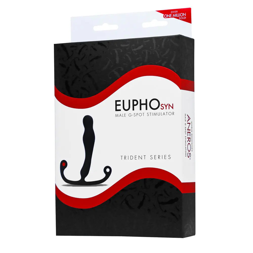 Trident Series Eupho Syn Prostate Stimulator - Black - Anal Probe