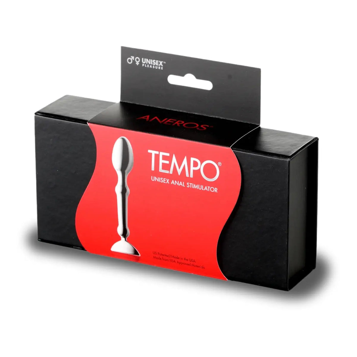 Aneros® Aneros Tempo Stainless Steel Anal Plug - Hands-Free Prostate & Stimulator Silver