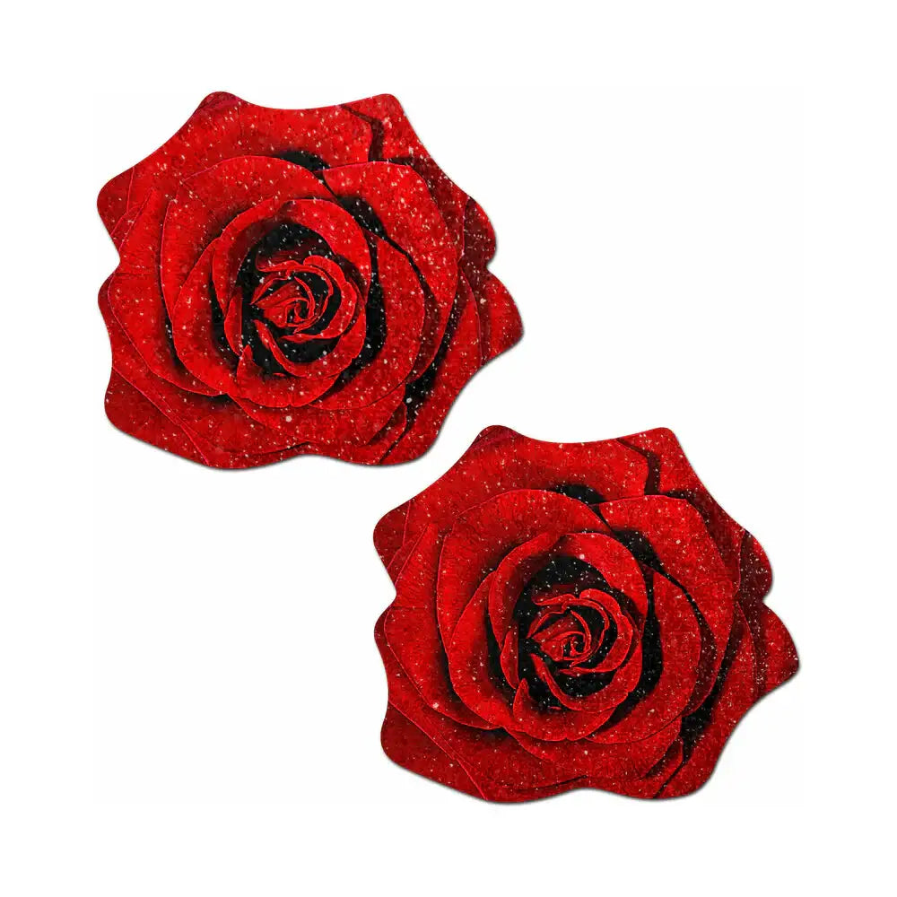 Red Rose Animal & Plant Nipple Pasties