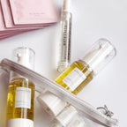 Skincare products with 'antevera' branding on a white background