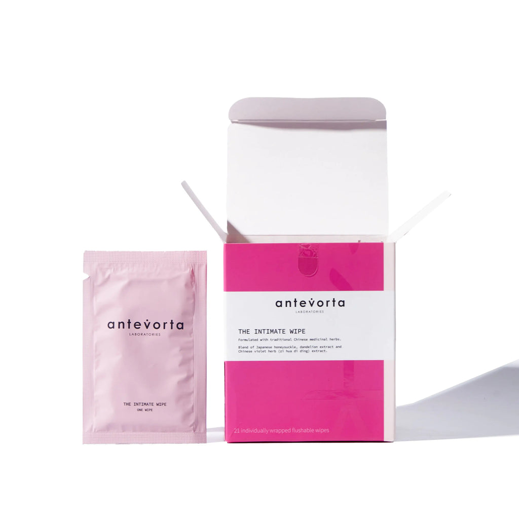 antevorta intimate wipes packaging on a white background