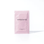 Pink package of antevorta intimate wipes on a white background