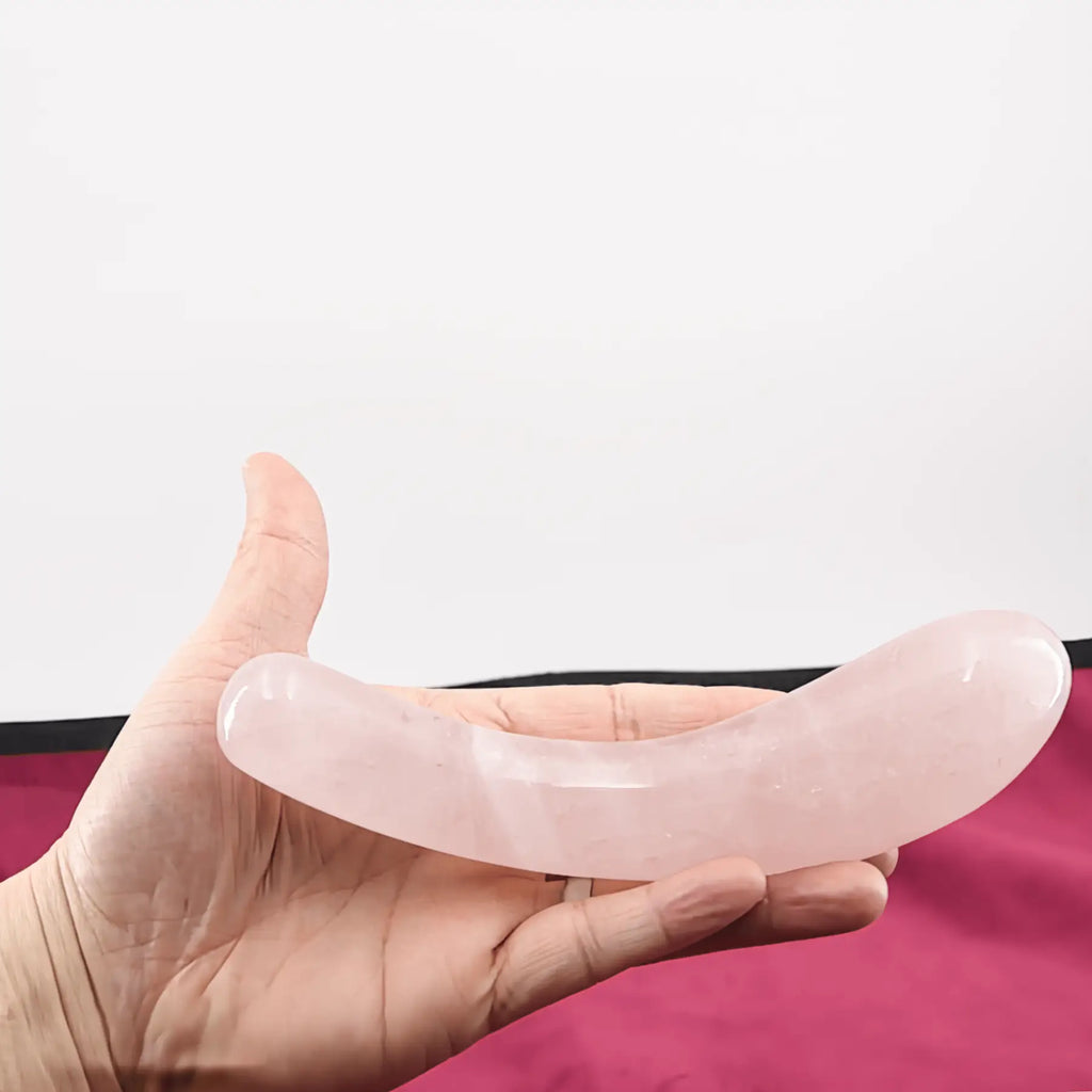 Arcella Rose Quartz Wand / 7’’ Dildo