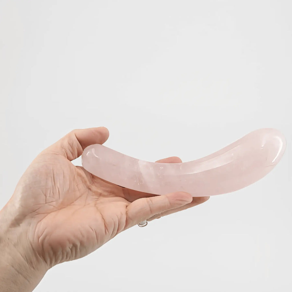Arcella Rose Quartz Wand / 7’’ Dildo