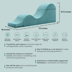 Aria Convertible Chaise and Bench