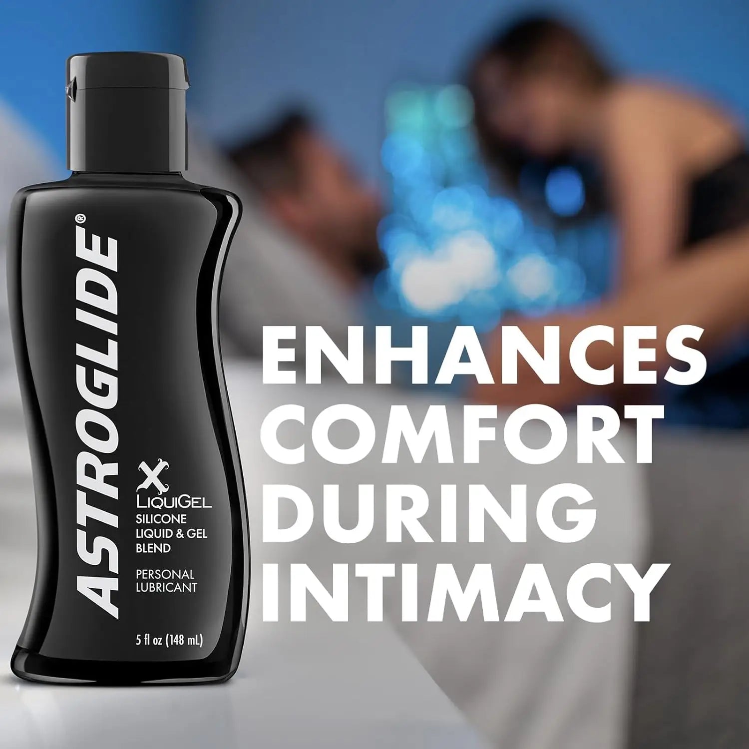 Astroglide® Astroglide X Silicone LiquiGel – Long-Lasting Silicone-Based Lubricant (5 fl. oz.) 5 oz.
