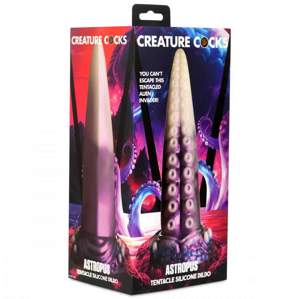 Astropus Tentacle Silicone Dildo - Purple