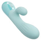 Light Blue Aura™ Dual Ripple Rabbit Vibrator
