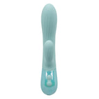 Light Blue Aura™ Dual Ripple Rabbit Vibrator