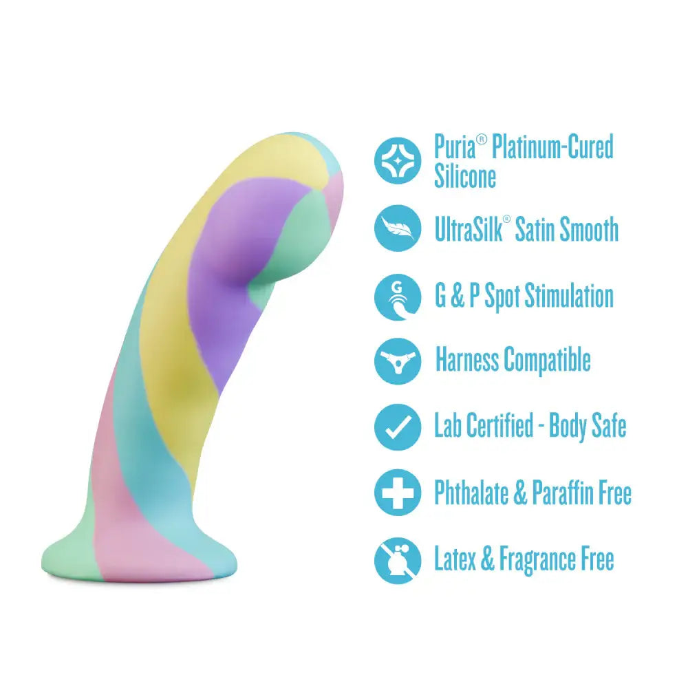 Multicolor Avant Daydream G-Spot & Anal Play Silicone Dildo