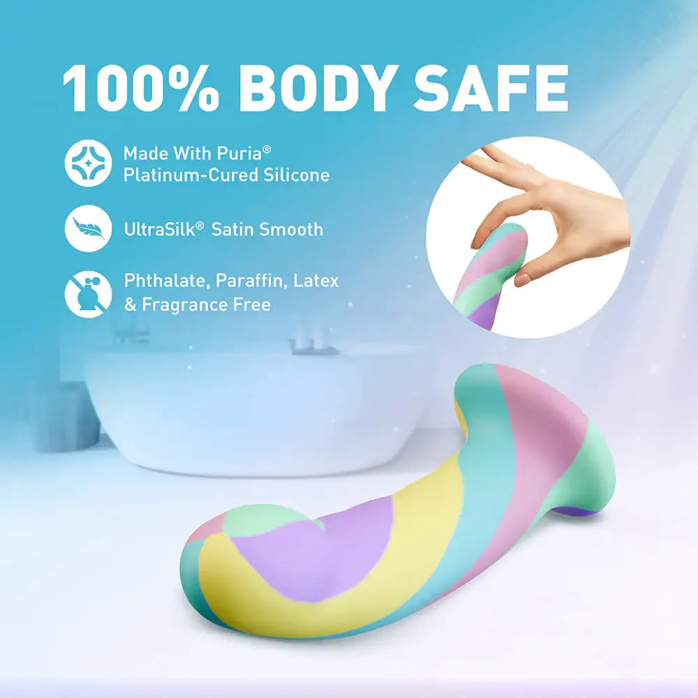 Multicolor Avant Daydream G-Spot & Anal Play Silicone Dildo