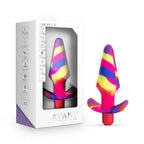 Avant Free Spirit Vibrating Plug - Rainbow - Butt
