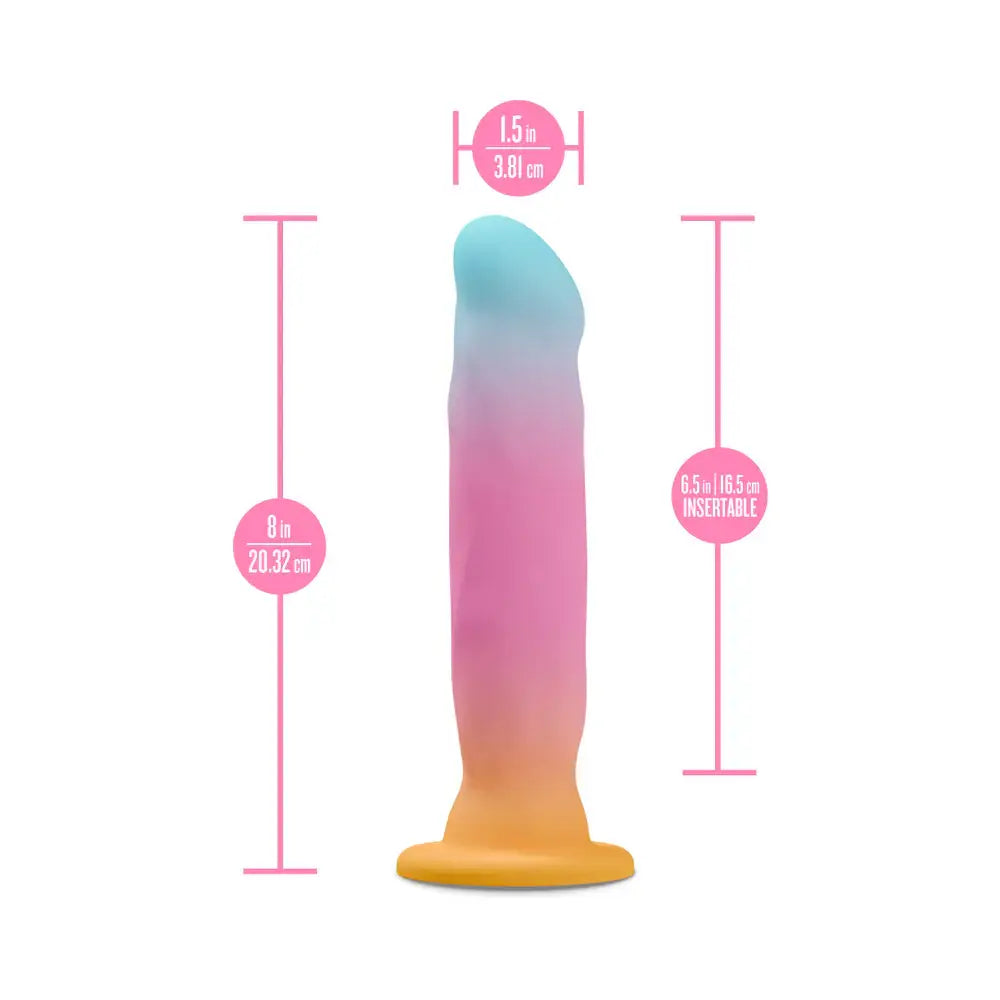 Avant Golden Dawn Silicone Dildo - Pastel Rainbow
