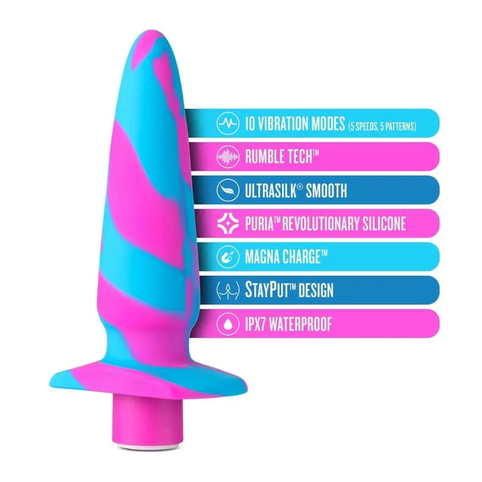 Avant Vibrotize Rechargeable Vibrating Butt Plug - Rolik®