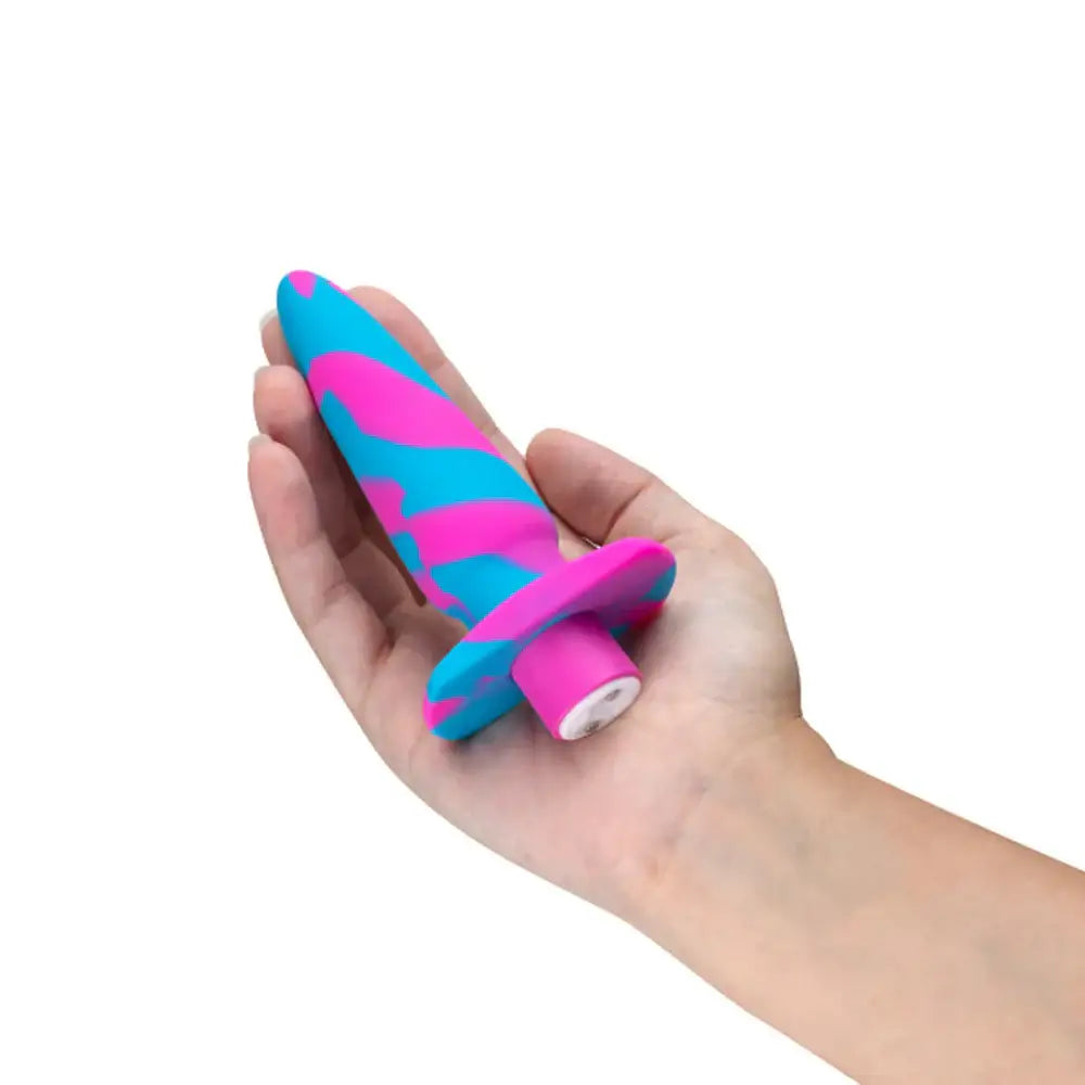 Avant Vibrotize Rechargeable Vibrating Butt Plug - Fuchsia