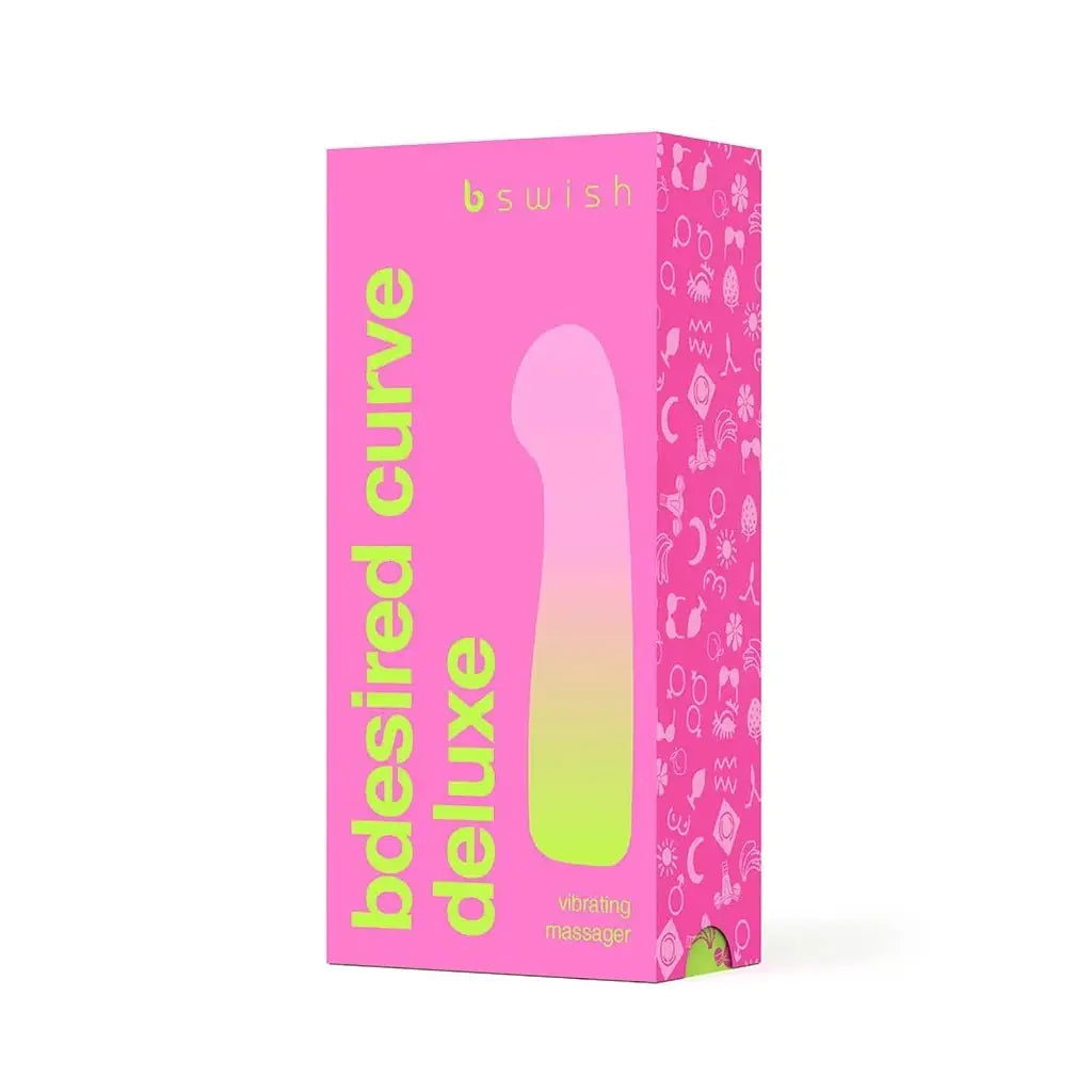 B Swish Bdesired Deluxe Curve Vibrator - Waterproof G-Spot Vibe with 6 Functions Magenta