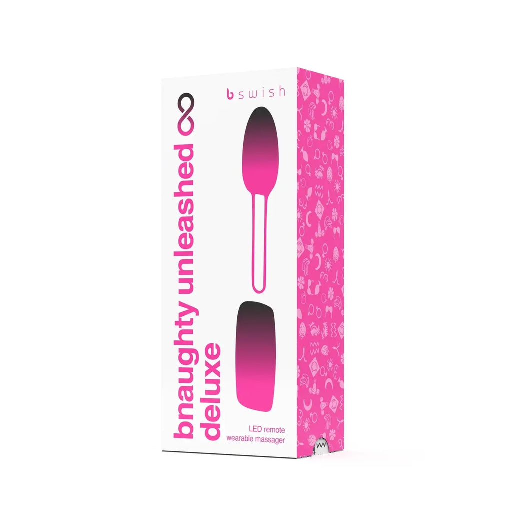B Swish Bnaughty Premium Unleashed - Remote Control Bullet Vibrator with LED Black
