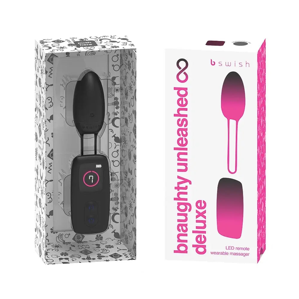 B Swish Bnaughty Premium Unleashed Remote Vibrator Black
