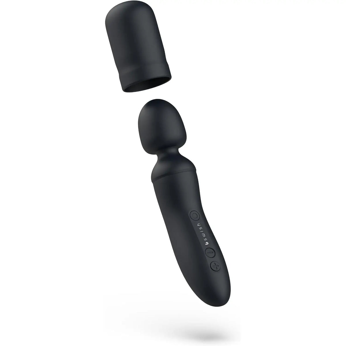 B Swish Bthrilled Premium Wand Vibrator - Flexible Neck Travel-Size Massager Black