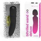 B Swish Bthrilled Premium Wand Vibrator - Flexible Neck Travel-Size Massager Black