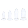 B - Vibe™ 4 - Piece Glass Anal Dilators Set - Rolik®