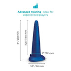 B-Vibe™ 8’’ Anal Stretcher Training Cone Blue