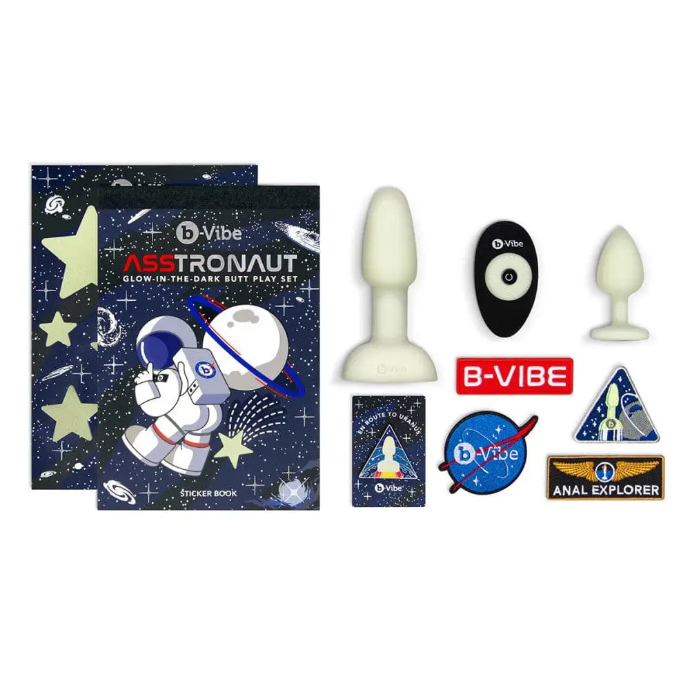 B - Vibe™ ASStronaut Glow - in - the - Dark Butt Play Set - Rolik®