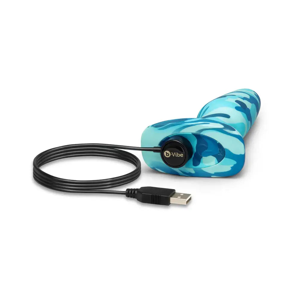 B-Vibe™ Blue Camo Rimming Plug 2