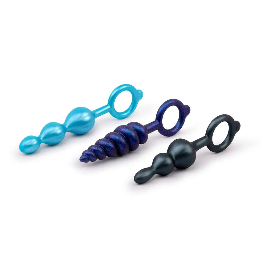 B - Vibe™ Butties Beaded Anal Plug 3 - Piece Set - Rolik®